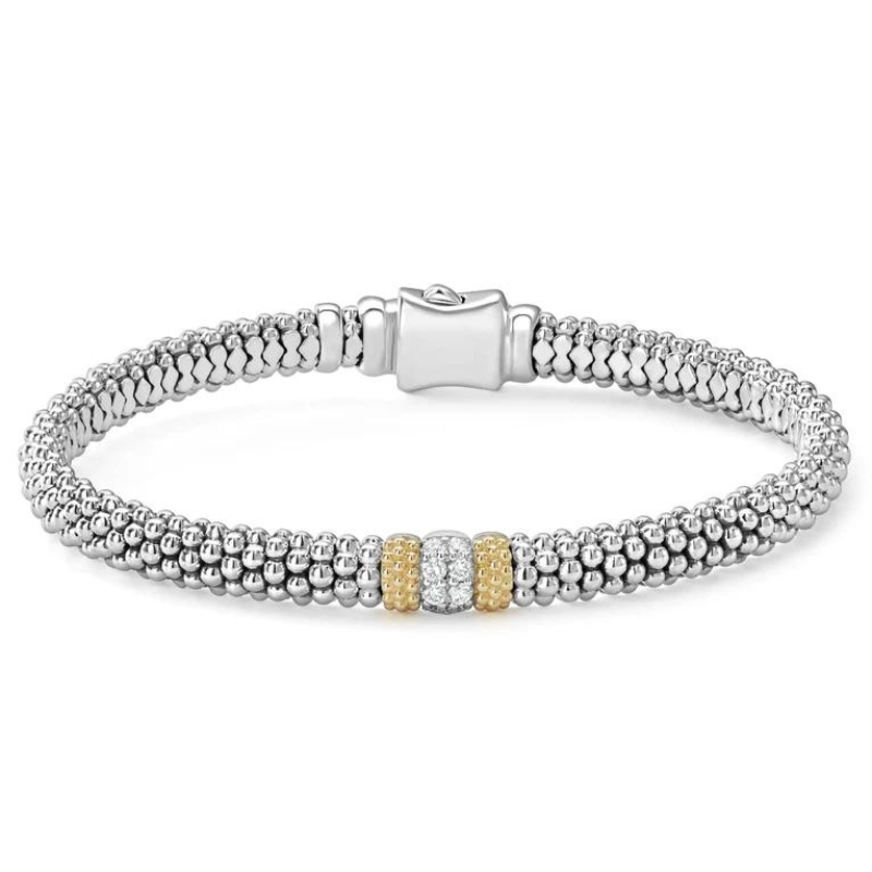 CAVIAR LUX 6MM SINGLE STATION DIAMOND CAVIAR BRACELET