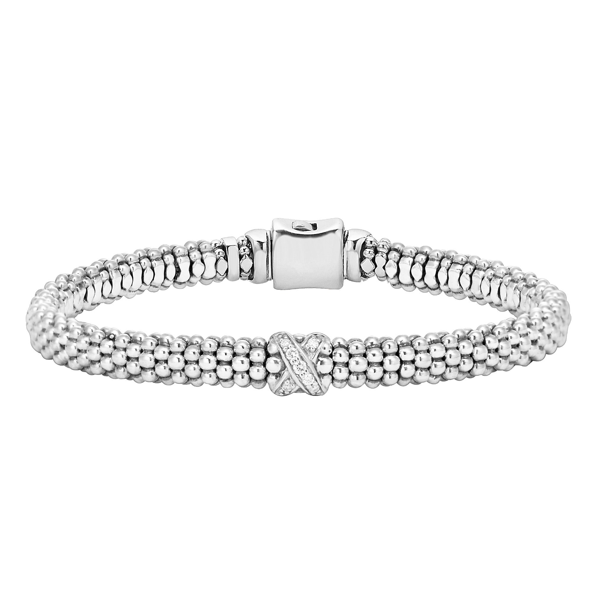 LAGOS Caviar Lux Diamond X Station Bracelet