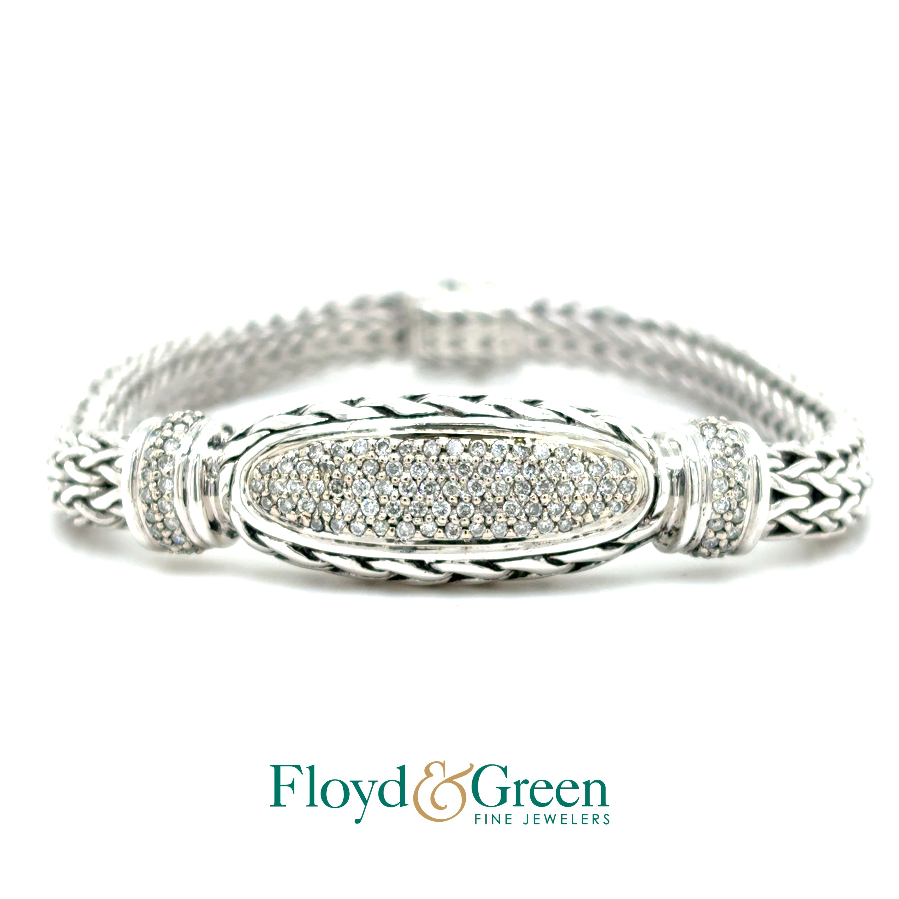 JOHN HARDY Diamond Oval Bracelet