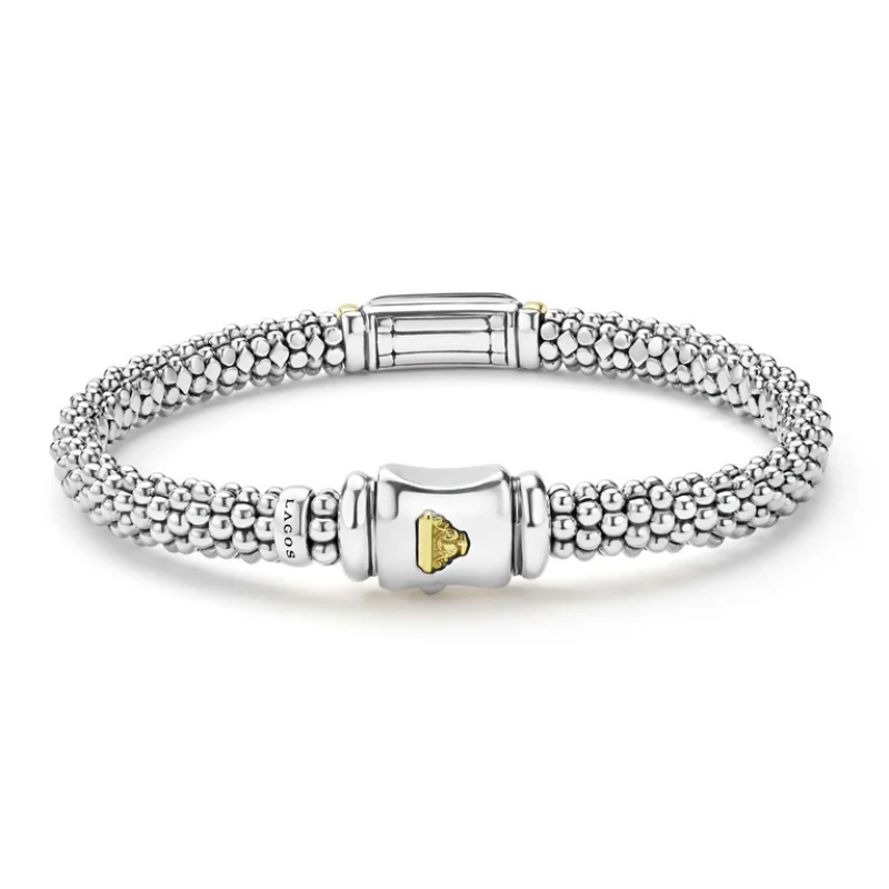 LAGOS Black Caviar Diamond Bar Bracelet