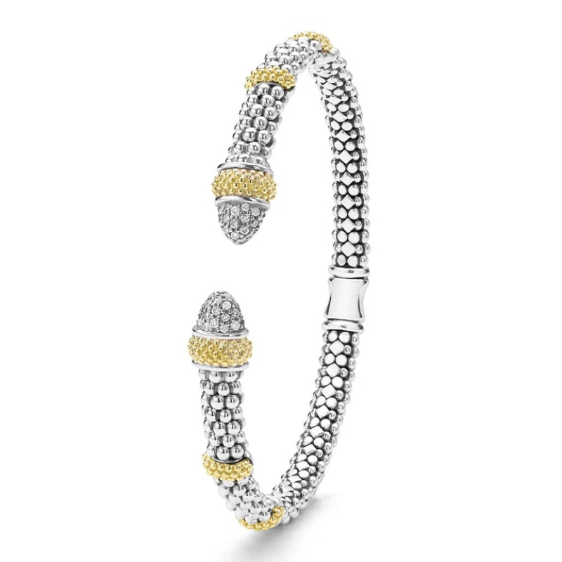 LAGOS Caviar Lux Diamond Versa Torque Bracelet