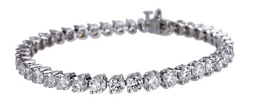 Platinum Diamond Bracelet with 40D=8.24ctw