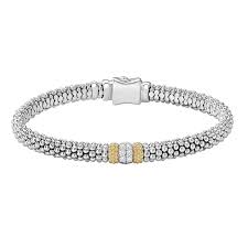 LAGOS Caviar Lux Single Diamond Station Bracelet