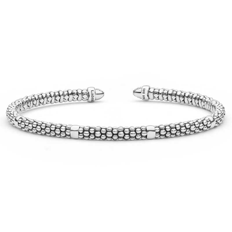 Two-Tone Diamond Mini Versa Torque Bracelet