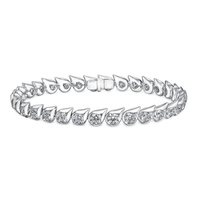HOF 18KW Lu 6.4ctw I-J/VS diamond bracelet