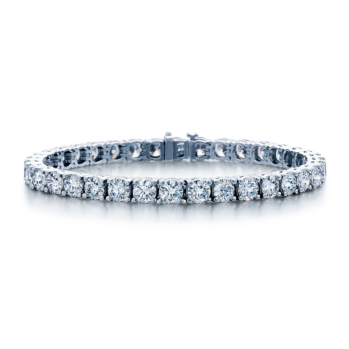 14KW 4.5ctw I-J/SI1 diamond tennis bracelet