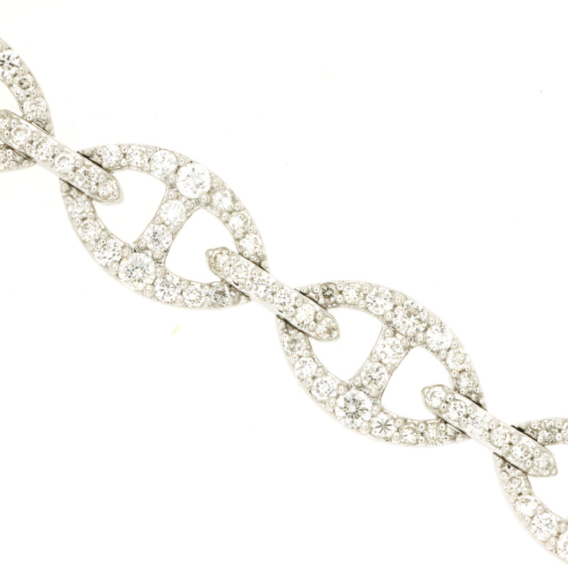 14KW 3ctw G-H/SI diamond bracelet