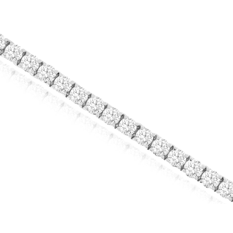 14KW 17ctw G-H/SI lab grown diamond tennis bracelet