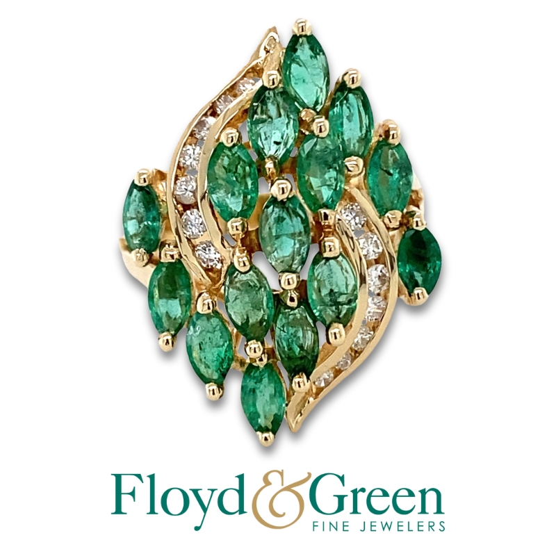 Emerald & Diamond Ring