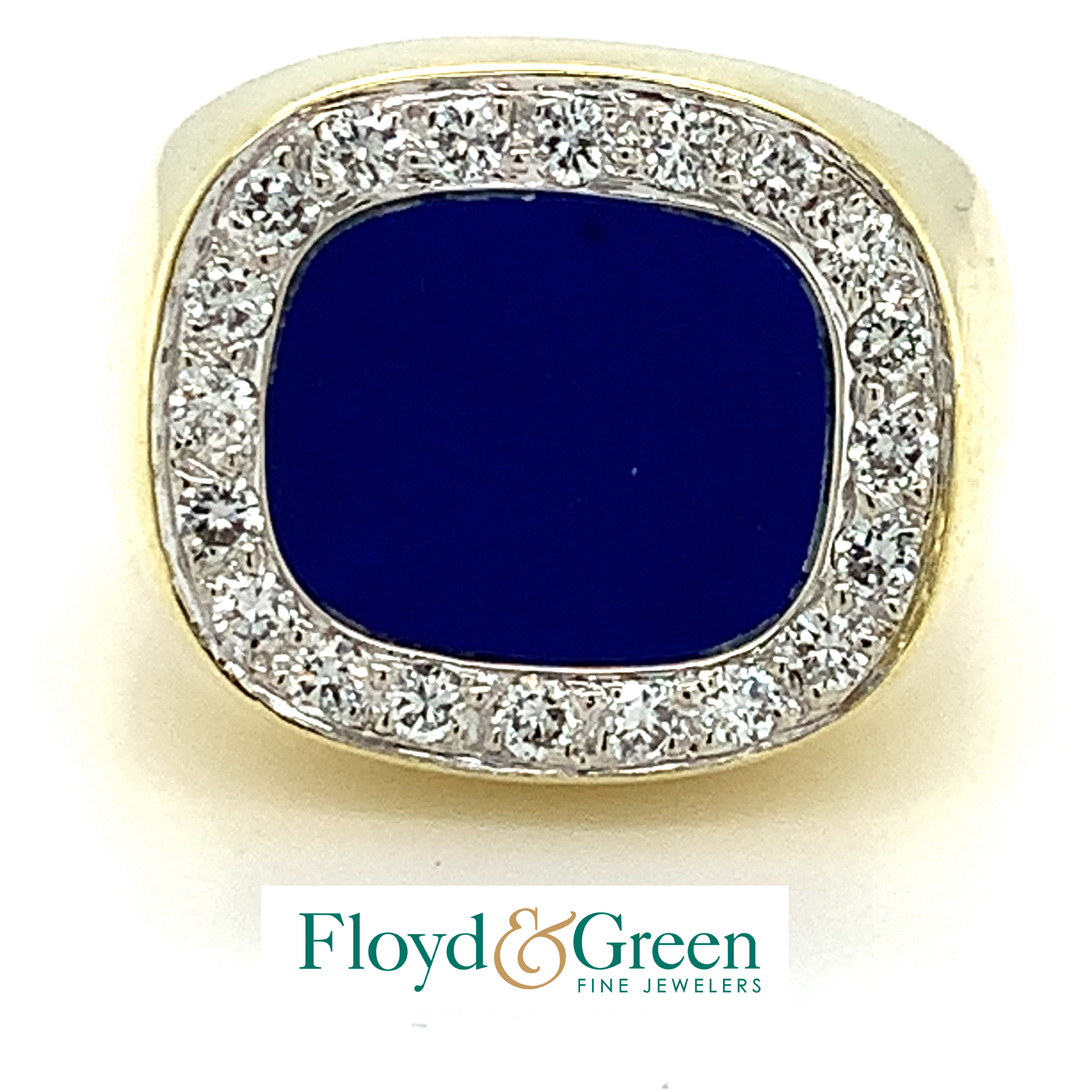 Lapis Lazuli & Diamond Ring