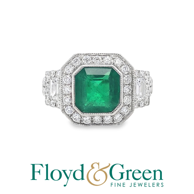 Emerald & Diamond Ring