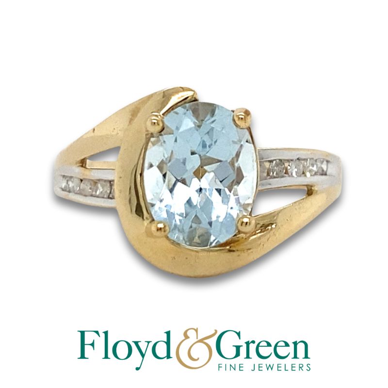 Blue Topaz Bypass Ring