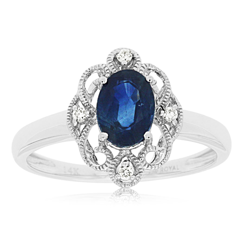 Sappphire & Diamond Ring