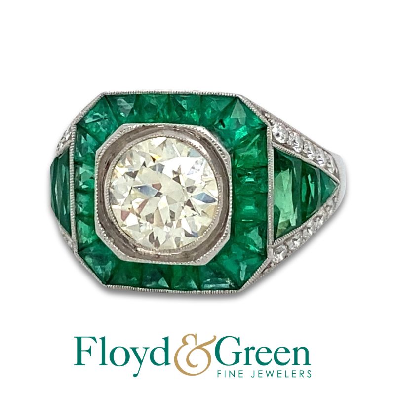 Diamond & Emerald Statement Ring