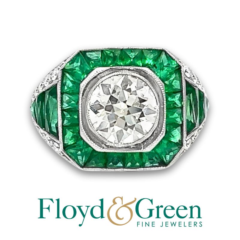 Diamond & Emerald Statement Ring