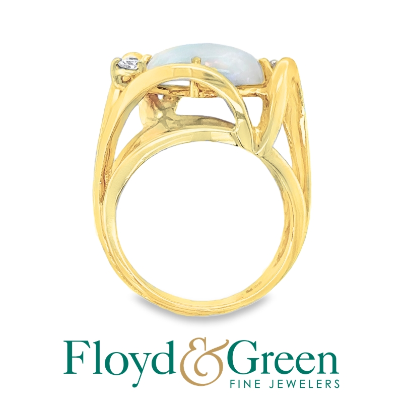 Opal & Diamond Ring