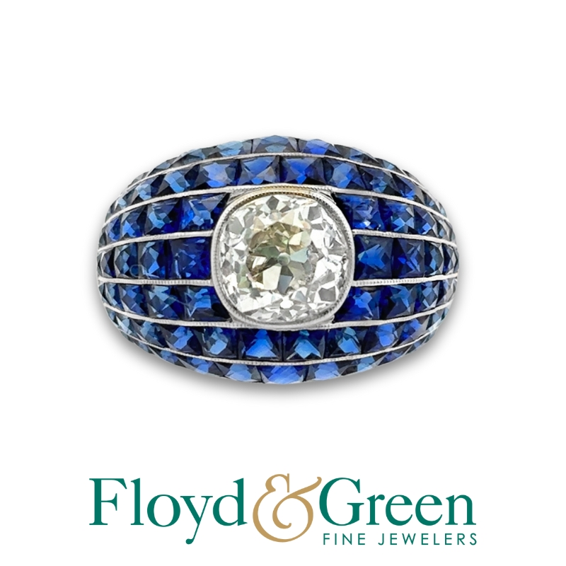 Sapphire & Diamond Ring
