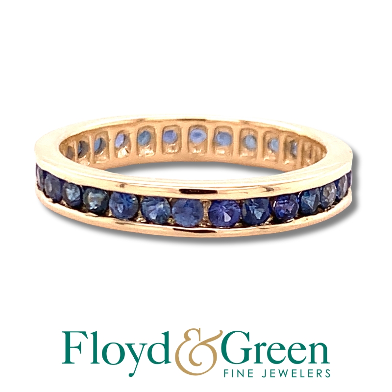 Channel Set Sapphire Band