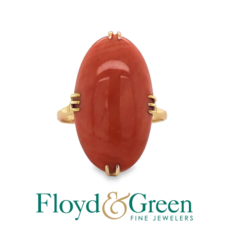 Victorian Coral Ring