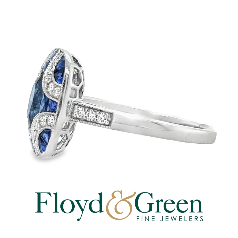 Sapphire and Diamond Ring