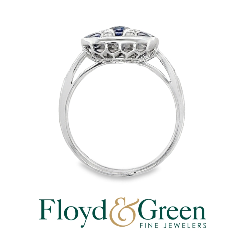 Sapphire and Diamond Ring