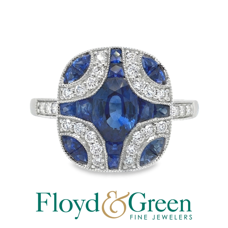 Sapphire and Diamond Ring