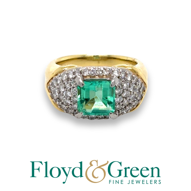 Emerald & Diamond Ring