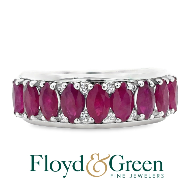 Marquise Ruby & Diamond Ring