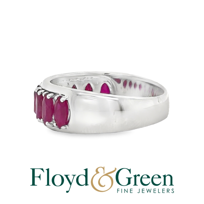 Marquise Ruby & Diamond Ring