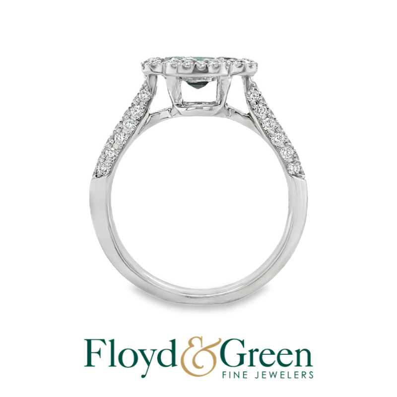 Emerald and Diamond Clover Ring