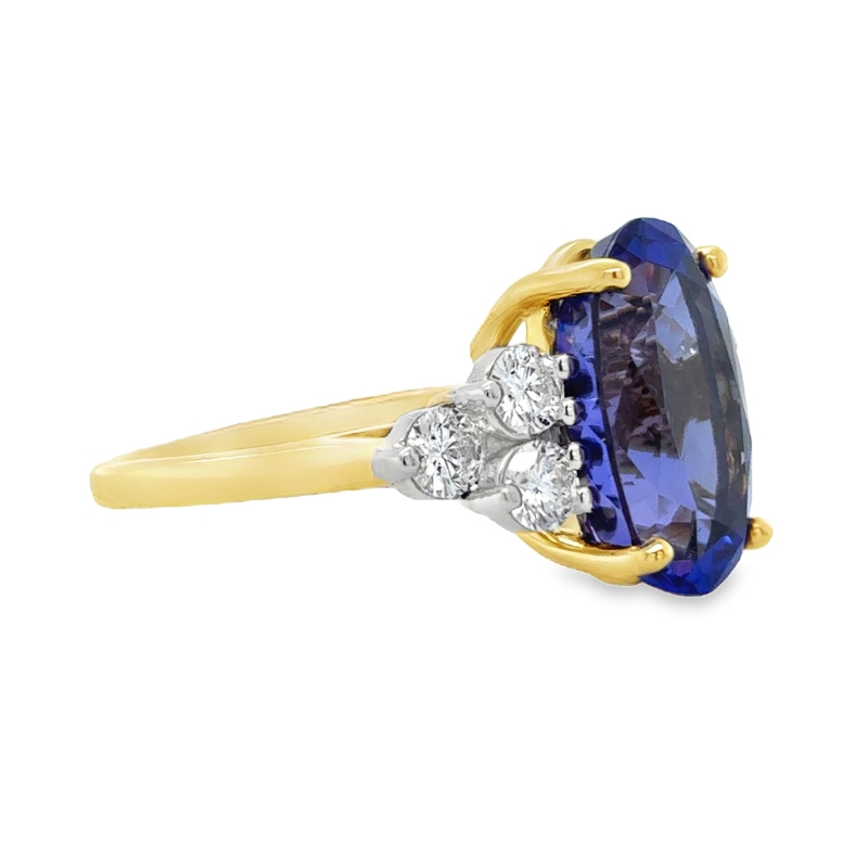 Tanzanite and Diamond Ring