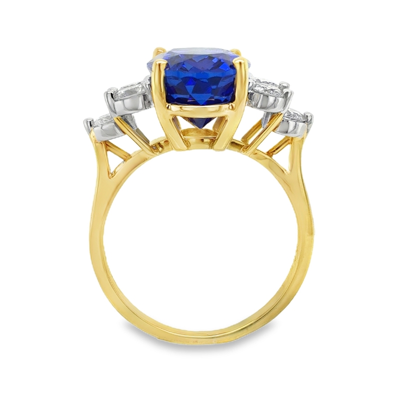 Tanzanite and Diamond Ring