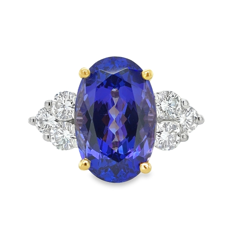 Tanzanite and Diamond Ring