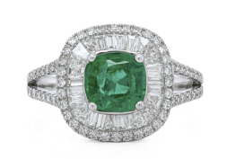 Emerald and Diamond Ring