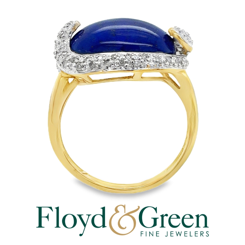 Lapis & Diamond Ring