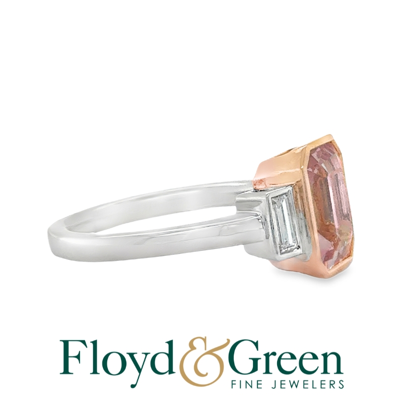 Morganite and Diamond Ring