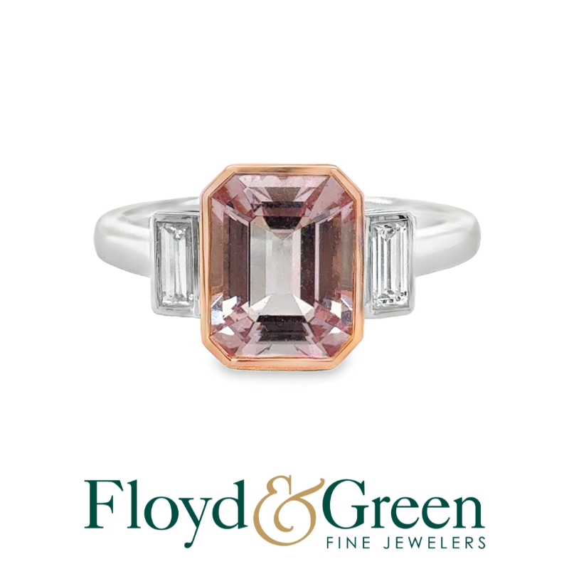 Morganite and Diamond Ring