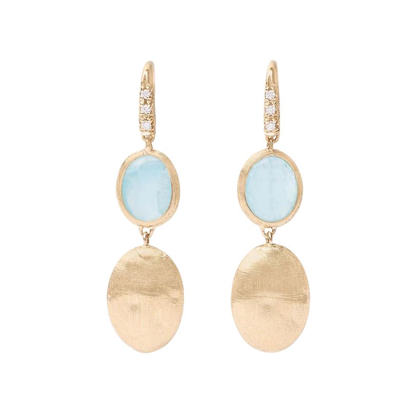 MARCO BICEGO Siviglia Aquamarine Accent Earrings