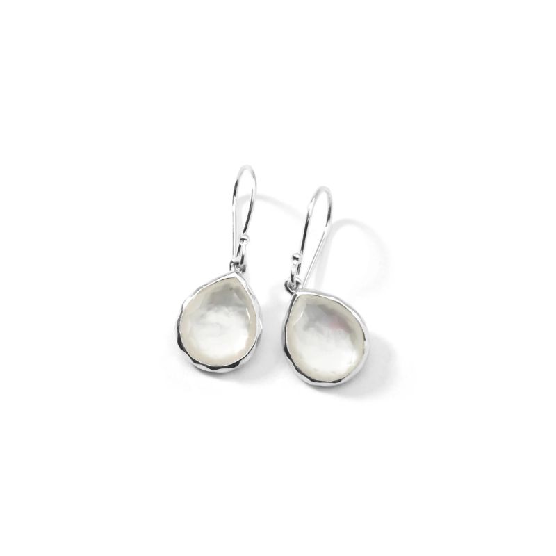 SS Rock Candy Teeny Teardrop Earrings: MOP