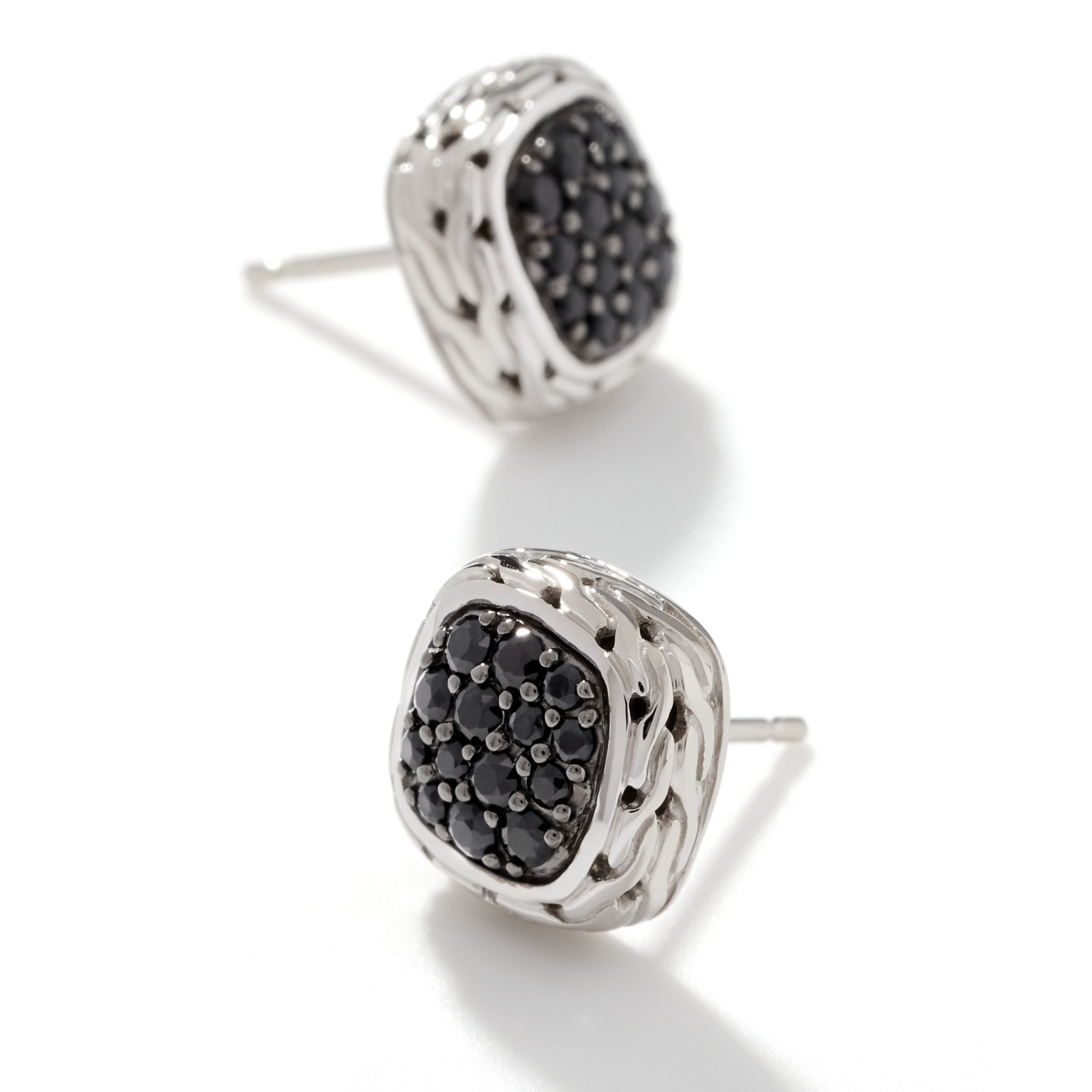 JOHN HARDY Chain Black Sapphire Studs