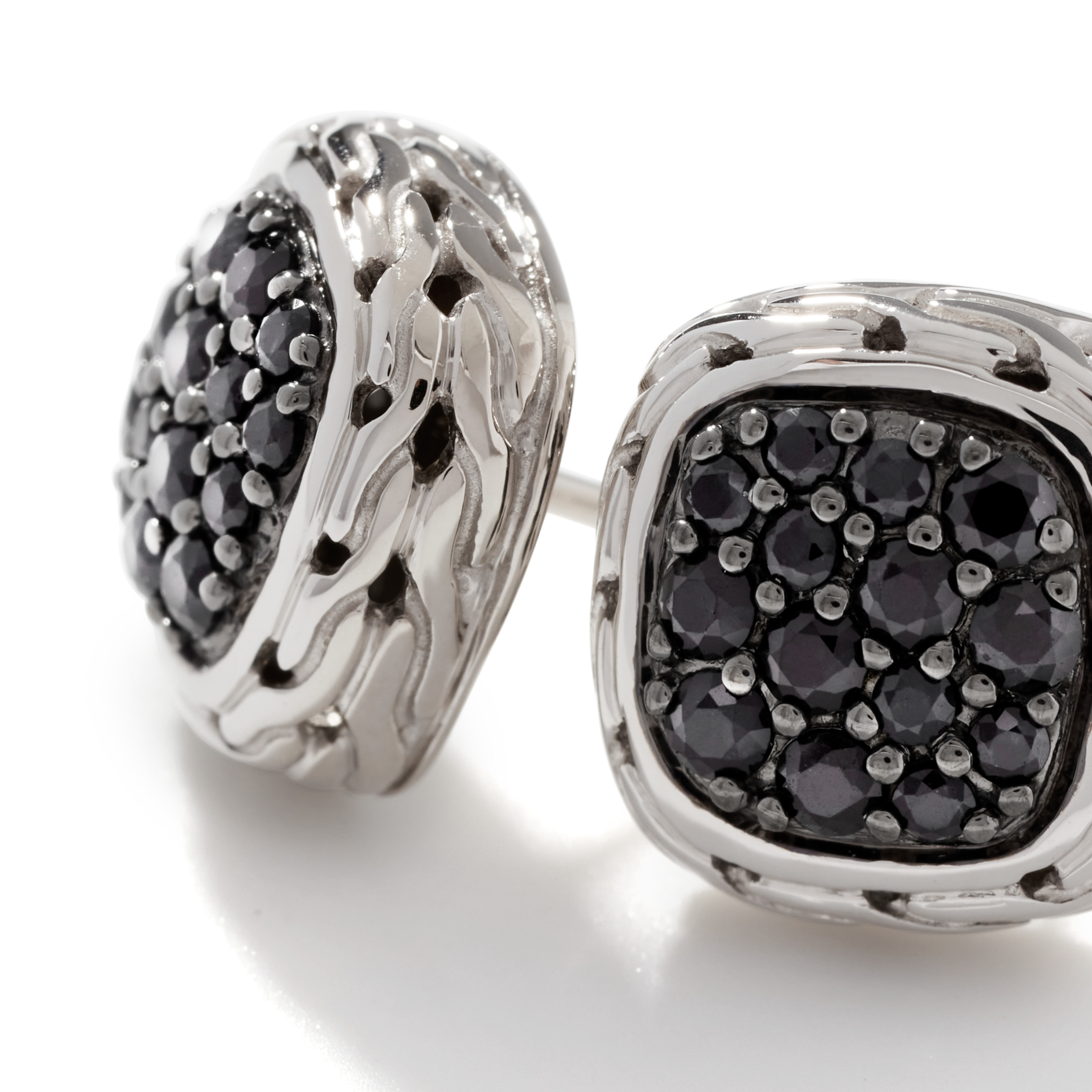 JOHN HARDY Chain Black Sapphire Studs