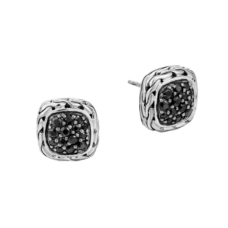 JOHN HARDY Chain Black Sapphire Studs