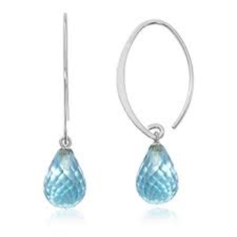 CARLA CORP Blue Topaz Sweep Earrings