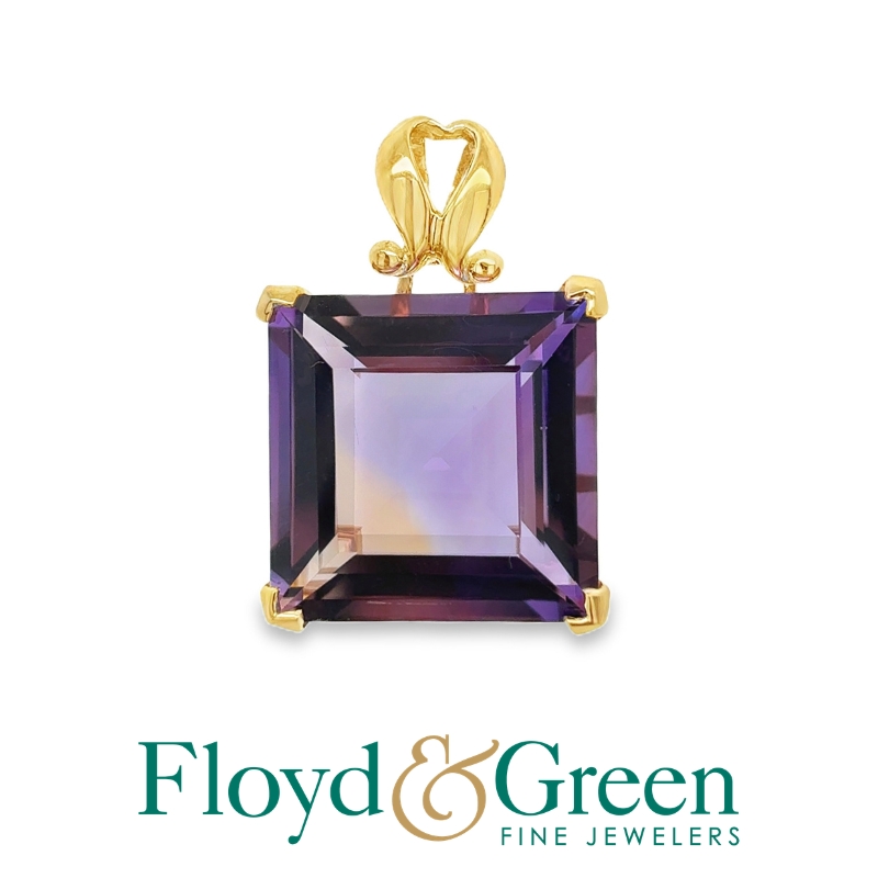 14KY Amethyst Pendant, 7.2g