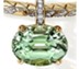S/O- 18K Yellow Gold 12.66 ct Mint Green Tourmaline and Diamond Pendant