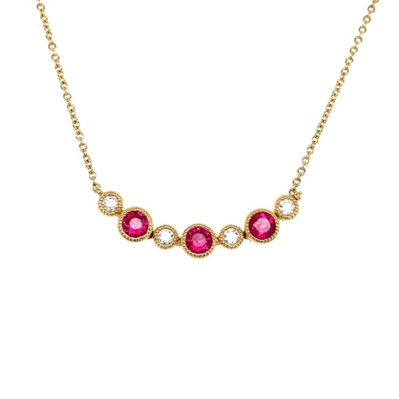 Ruby & Diamond Necklace