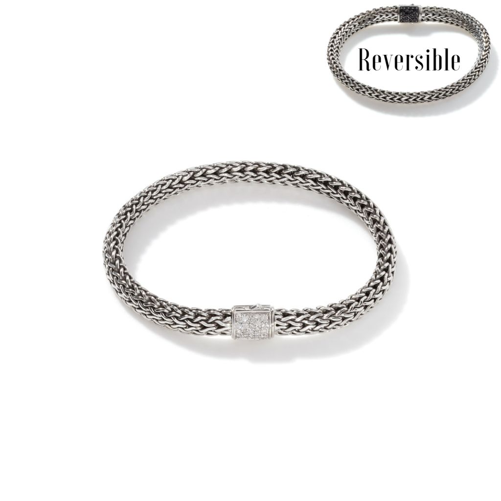 Classic Chain 6.5MM Reversible Pavé Icon Bracelet