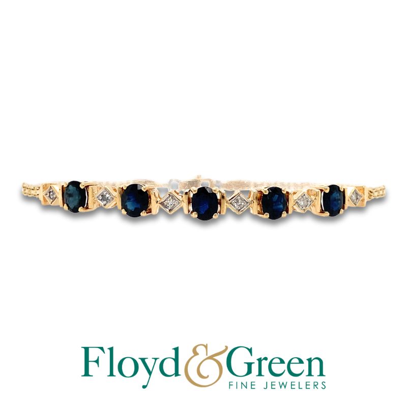 Diamond & Sapphire Bracelet