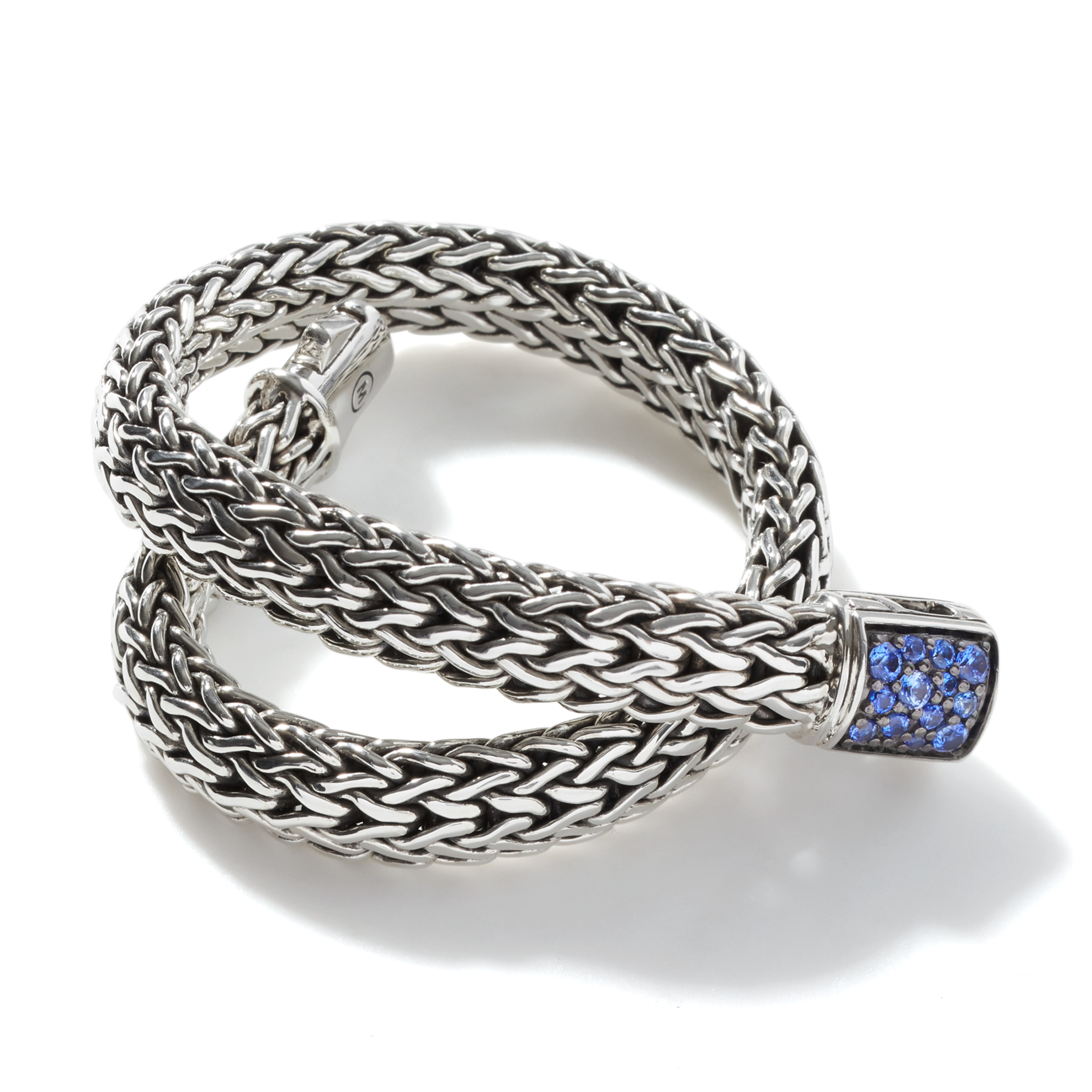 JOHN HARDY Reversible Classic Chain Black Sapphire & Blue Sapphire Bracelet