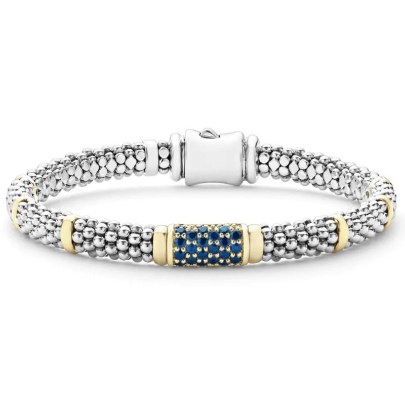 LAGOS Signature Caviar Blue Sapphire Caviar Bracelet